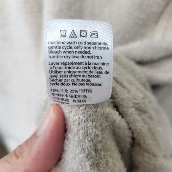 Barefoot Dreams CozyChic Lite Circle Cardi Taupe/Pink Womens Size XS/ Small - Picture 11 of 13